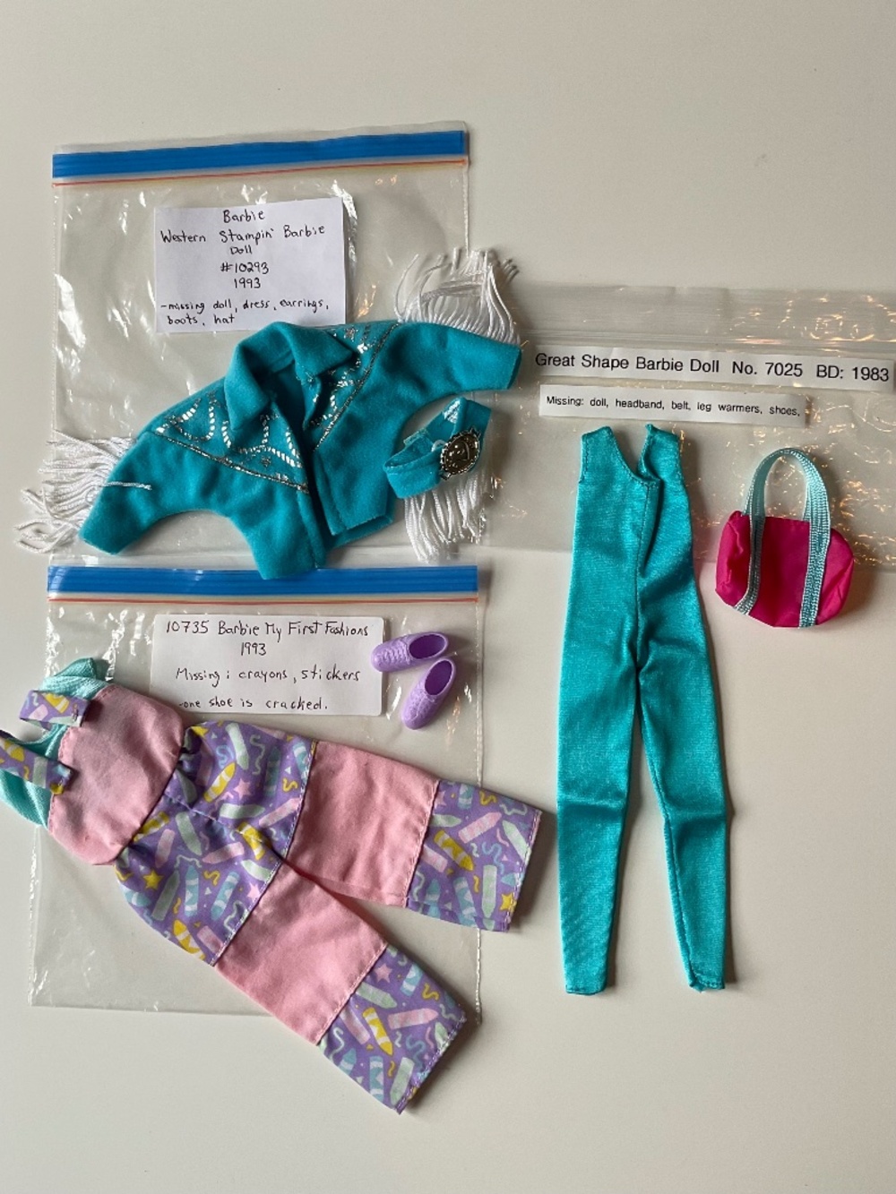 Vintage Barbie Outfits - Great Shape & Western Stampin’ Barbie